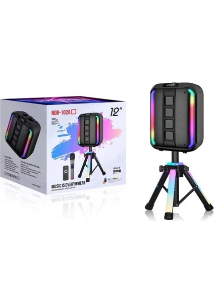 Idragon® NDR-102B Siyah Rgb Ledli Dahili Mikrofon&kumanda Bluetooth Hoparlör Siyah fiyatları