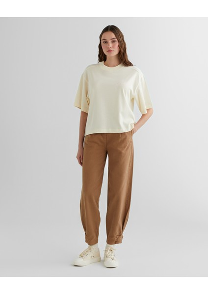 Kadın Bej Tapered Fit Pantolon 41224313T.210