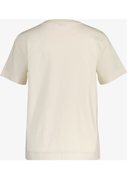Kadın Krem Regular Fit Bisiklet Yaka Logolu T-Shirt 4201256.130 fiyatları