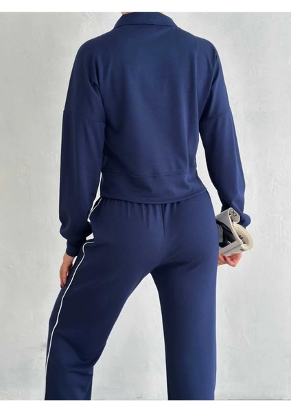 Modal Kumaş Çift Fermuarlı ve Biyeli Eşofman Takımı fırsatları