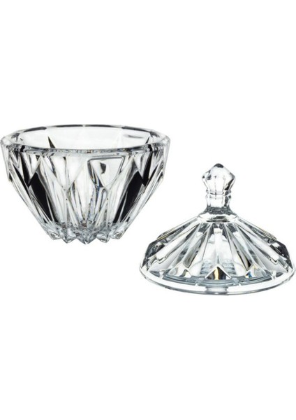 Kristal Kapaklı Şekerlik Kase 18 cm Ağız Çapı fiyatları