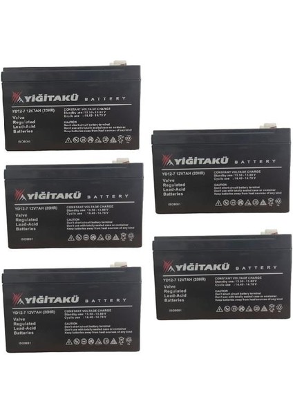 12V 7AH Agm Akü 5'li Set (Adet EBATI:15X9X6,2MM)