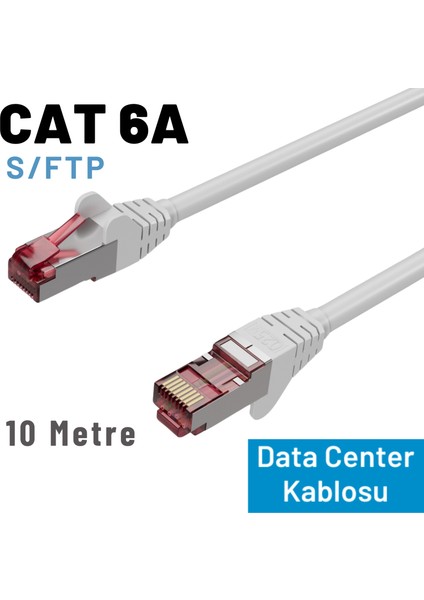 Irenıs 10 Metre Cat 6A Kablo, S/ftp Ethernet Data Center Patch Kablo