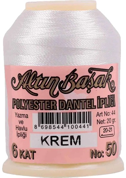 Oya ve Dantel Ipi 20 gr - Royaleks - No: Krem