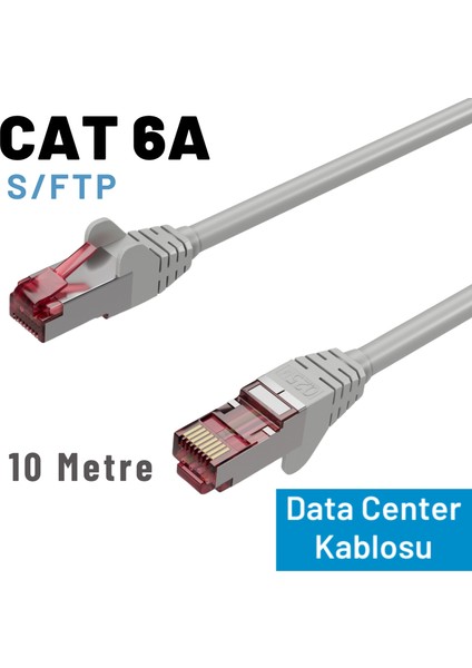 Irenıs 10 Metre Cat 6A Kablo, S/ftp Ethernet Data Center Patch Kablo