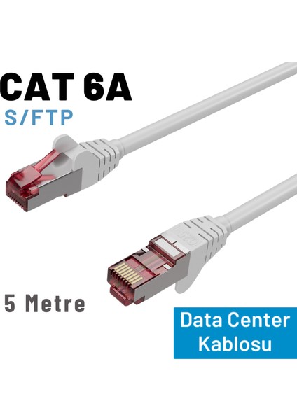 Irenıs 5 Metre Cat 6A Kablo, S/ftp Ethernet Data Center Patch Kablo