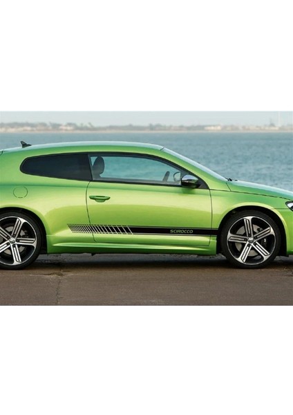 Volkswagen Scirocco Yan Kapı Şerit Sticker Etiket Modeli