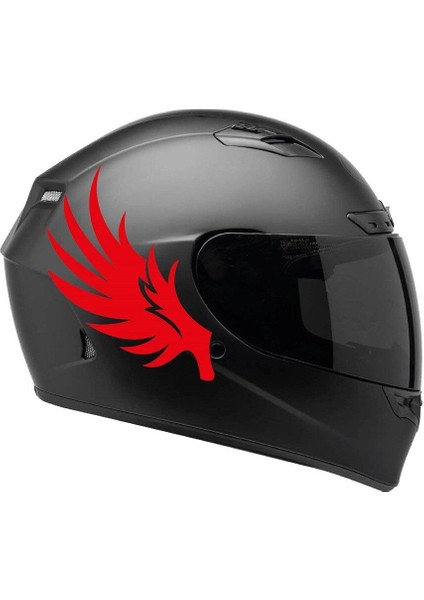 Tek Renk Kanat ( Wing Helmet Stickers ) Kask Sticker Etiket Modeli 2