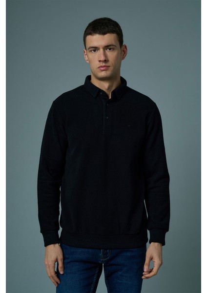 Polo Yaka Sweatshirt-KS1492 fırsatları