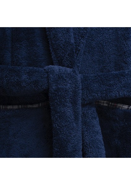 Peluş Sabahlık L-Xl Lacivert