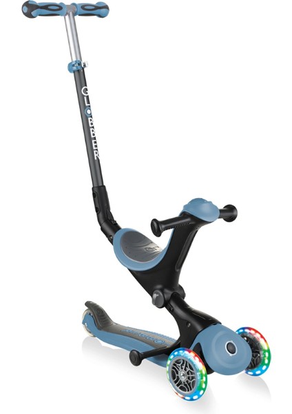 Go Up Foldable Plus Işıklı Scooter - Pastel Mavi