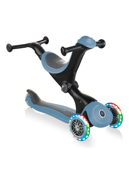 Go Up Foldable Plus Işıklı Scooter - Pastel Mavi