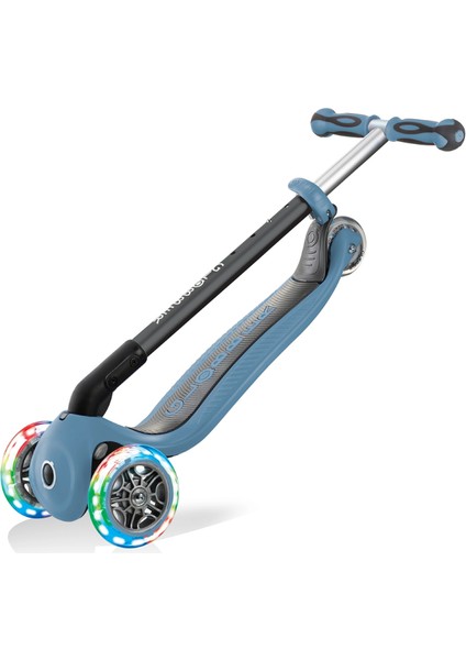 Go Up Foldable Plus Işıklı Scooter - Pastel Mavi