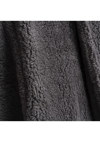 Peluş Sabahlık S-M Antrasit