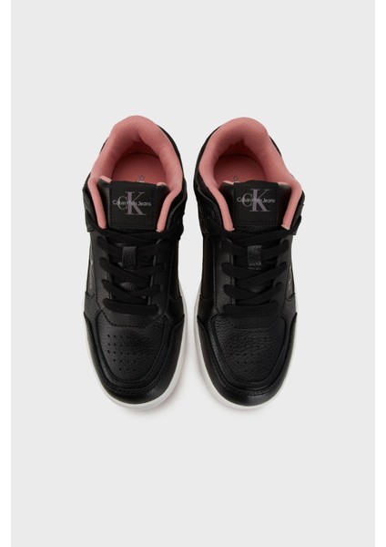 Logolu Deri Sneaker Ayakkabı YW0YW0165000U Bayan Ayakkabı YW0YW01650 00U fırsatları