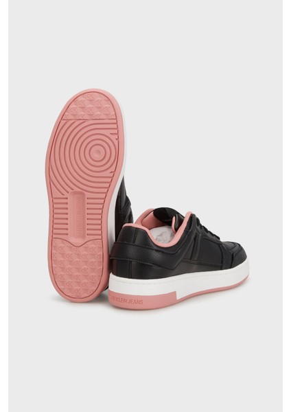 Logolu Deri Sneaker Ayakkabı YW0YW0165000U Bayan Ayakkabı YW0YW01650 00U indirimleri