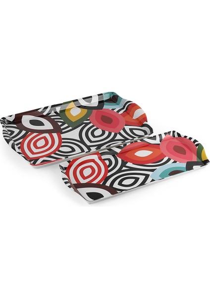 Melamin Tepsi 2'li Set Lavinia Serisi modelleri