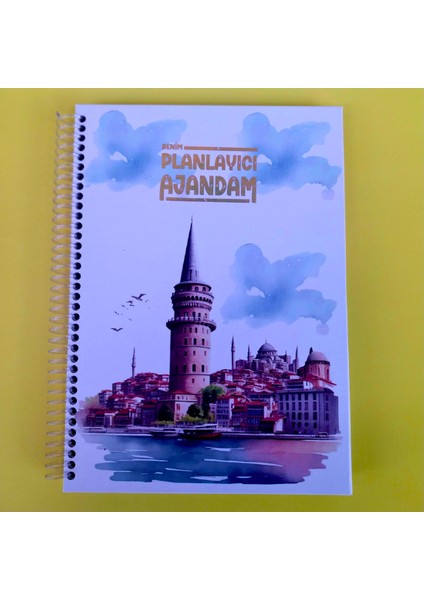 Zamansız Haftalık Ajandam Manifest Defteri 17X24CM 100 Yaprak Planlayıcı Defter Galata
