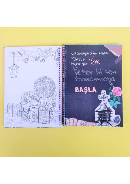 Zamansız Haftalık Ajandam Manifest Defteri 17X24CM 100 Yaprak Planlayıcı Defter Galata fırsatları