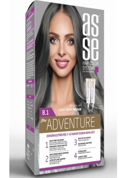 Set Saç Boyası 8.1 50+50ML