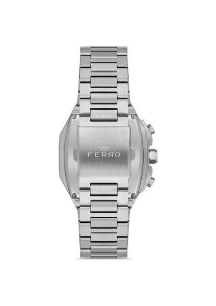 FM11485A-D6 Quartz Çelik Gri Yeşil Kadran 40 mm Erkek Kol Saati
