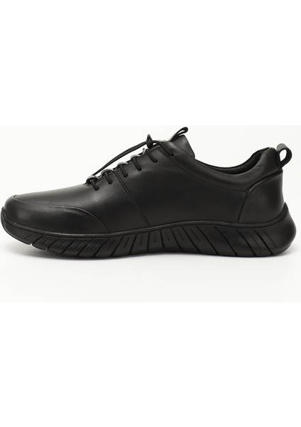 Gön Hakiki Deri Yuvarlak Burun Günlük Bağcıklı Erkek Sneaker 42605