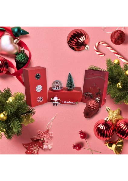 Burdabuldu Yılbaşı Seti - Noel Baba -Kırmızı