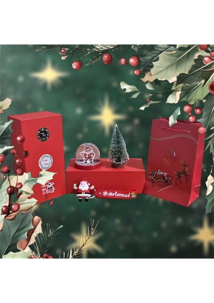 Burdabuldu Yılbaşı Seti - Noel Baba -Kırmızı