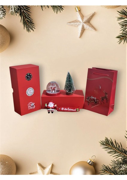 Burdabuldu Yılbaşı Seti - Noel Baba -Kırmızı