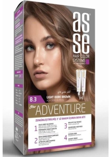 Set Saç Boyası 8.3 50+50 ml