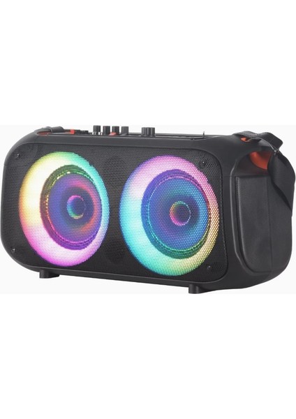 Idragon® NDR-Q68 LED Rgb Işık Atmosfer Müzik Stereo Bluetooth Kablosuz Taşınabilir Bt Parti Hoparlörü