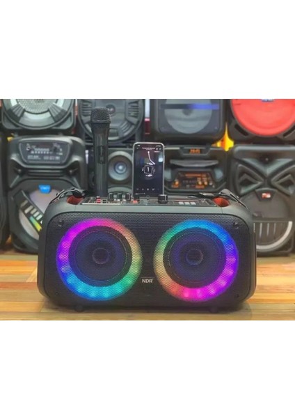 Idragon® NDR-Q68 LED Rgb Işık Atmosfer Müzik Stereo Bluetooth Kablosuz Taşınabilir Bt Parti Hoparlörü fırsatları