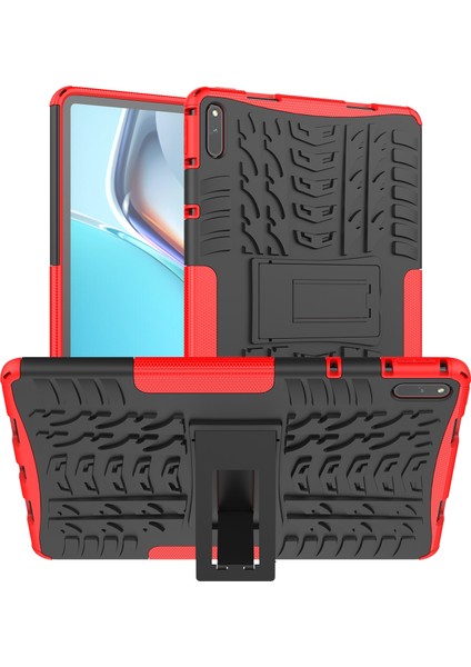 Huawei Matepad 11 Kırmızı Için Tpu+Pc Koruyucu Kılıf (Yurt Dışından)
