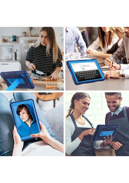 Huawei Matepad T8 8.0(2020) Lacivert Için Tutuculu Koruyucu Kılıf (Yurt Dışından)