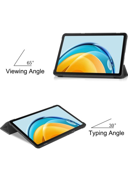 Huawei Matepad Se 10.4 Siyah Için Custer Deri Kılıf (Yurt Dışından)