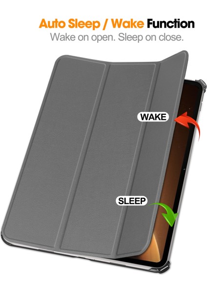 Oppo Pad 2 Için Akıllı Deri Tablet Kılıfı 11,6 Inç Gri (Yurt Dışından) modelleri