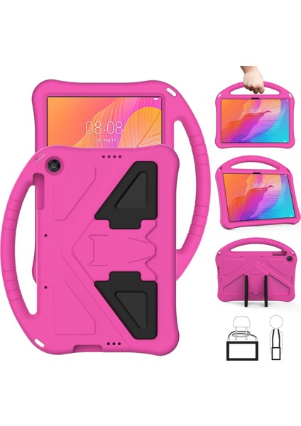 Eva Düz Düşme Önleyici Koruyucu Kılıf Shl Huawei Matepad T 10S 10.1 Rosered Için (Yurt Dışından)