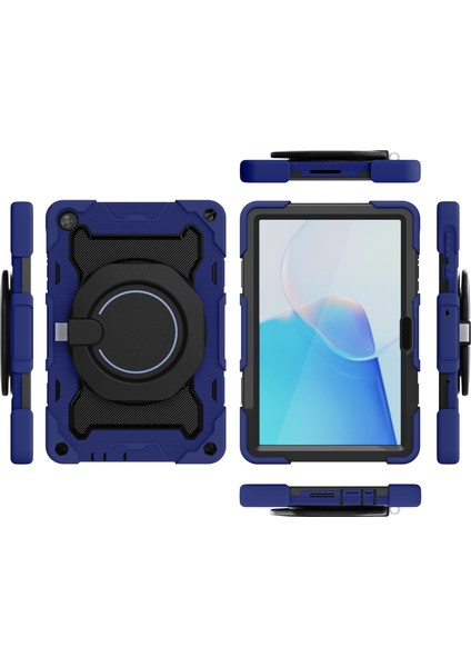 Huawei Matepad T 10S / T10 Koyu Mavi Için Silikon + Pc Tablet Kılıfı (Yurt Dışından) modelleri