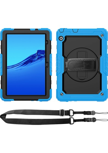 Huawei Mediapad T5 Açık Mavi Için Tutuculu Koruyucu Kılıf (Yurt Dışından)