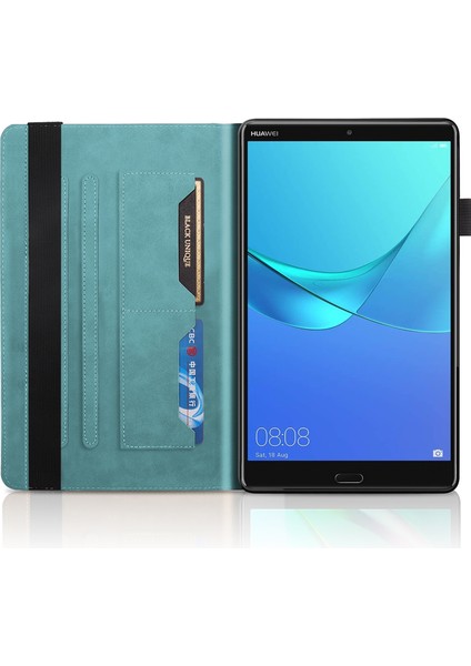 Huawei Mediapad M5 10.8 Inç Deri Kılıf Göl Mavisi Için (Yurt Dışından)