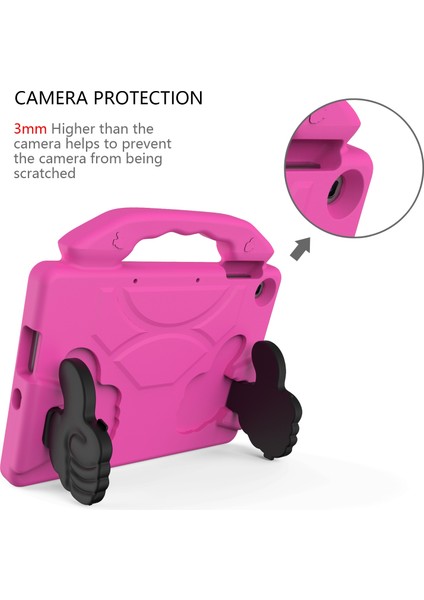 Huawei Mediapad T10S 10.1/T10 9.7 Rosered Için Başparmak Braketli Eva Düşme Önleyici Kapak (Yurt Dışından) fiyatları