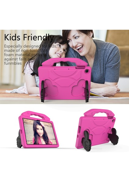 Huawei Mediapad T10S 10.1/T10 9.7 Rosered Için Başparmak Braketli Eva Düşme Önleyici Kapak (Yurt Dışından) modelleri