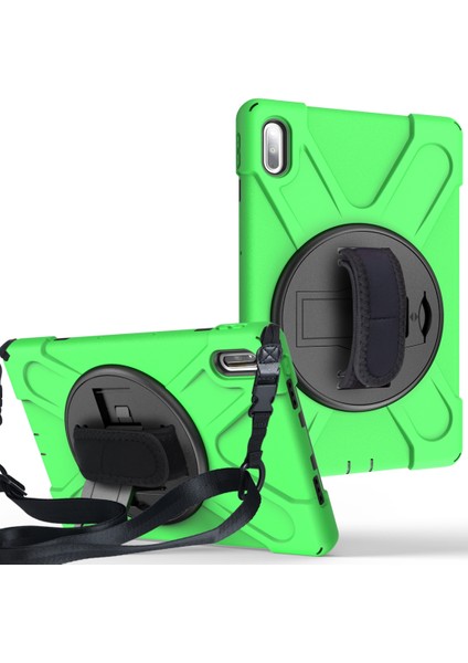 Huawei Matepad Için 10.4 Inç Silikon+Pc Koruyucu Kılıf Yeşil (Yurt Dışından)