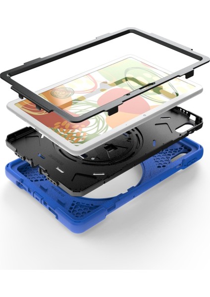 Huawei Matepad 10.4 Inç Silikon + Pc Koruyucu Kılıf Mavi Için (Yurt Dışından) modelleri