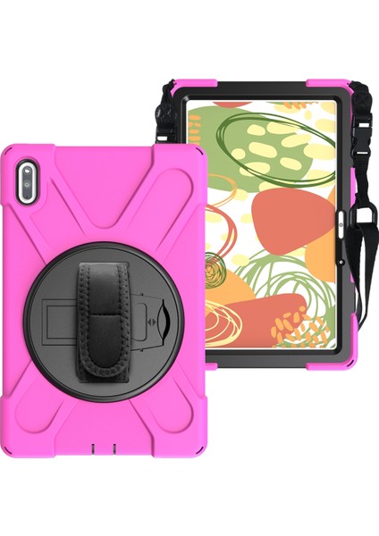 Huawei Matepad Için 10.4 Inç Silikon + Pc Koruyucu Kılıf Gül Kırmızı (Yurt Dışından) fiyatları