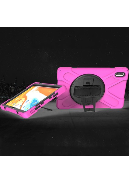 Huawei Matepad Için 10.4 Inç Silikon + Pc Koruyucu Kılıf Gül Kırmızı (Yurt Dışından) fırsatları