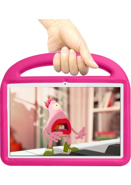 Huawei Mediapad T5 10.1 Inç Gül Kırmızısı Için Serçe Stili Eva Kılıf (Yurt Dışından)