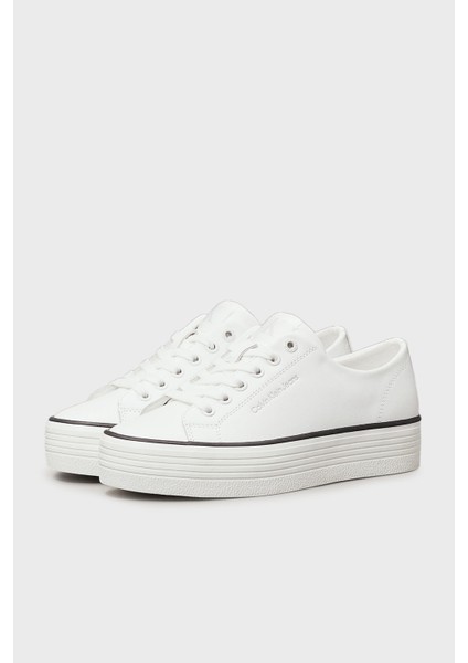 Logolu Sneaker Ayakkabı YW0YW0163301W Bayan Ayakkabı YW0YW01633 01W
