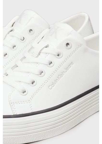 Logolu Sneaker Ayakkabı YW0YW0163301W Bayan Ayakkabı YW0YW01633 01W