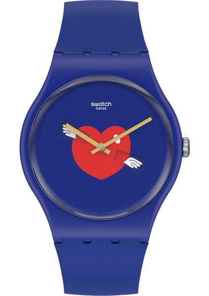 SO29Z701 Swatch Heart In Blue By Swatch Unisex Kol Saati SO29Z701